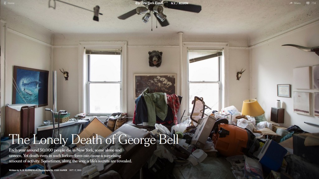 NY Times - Lonely Death of George Bell - feature